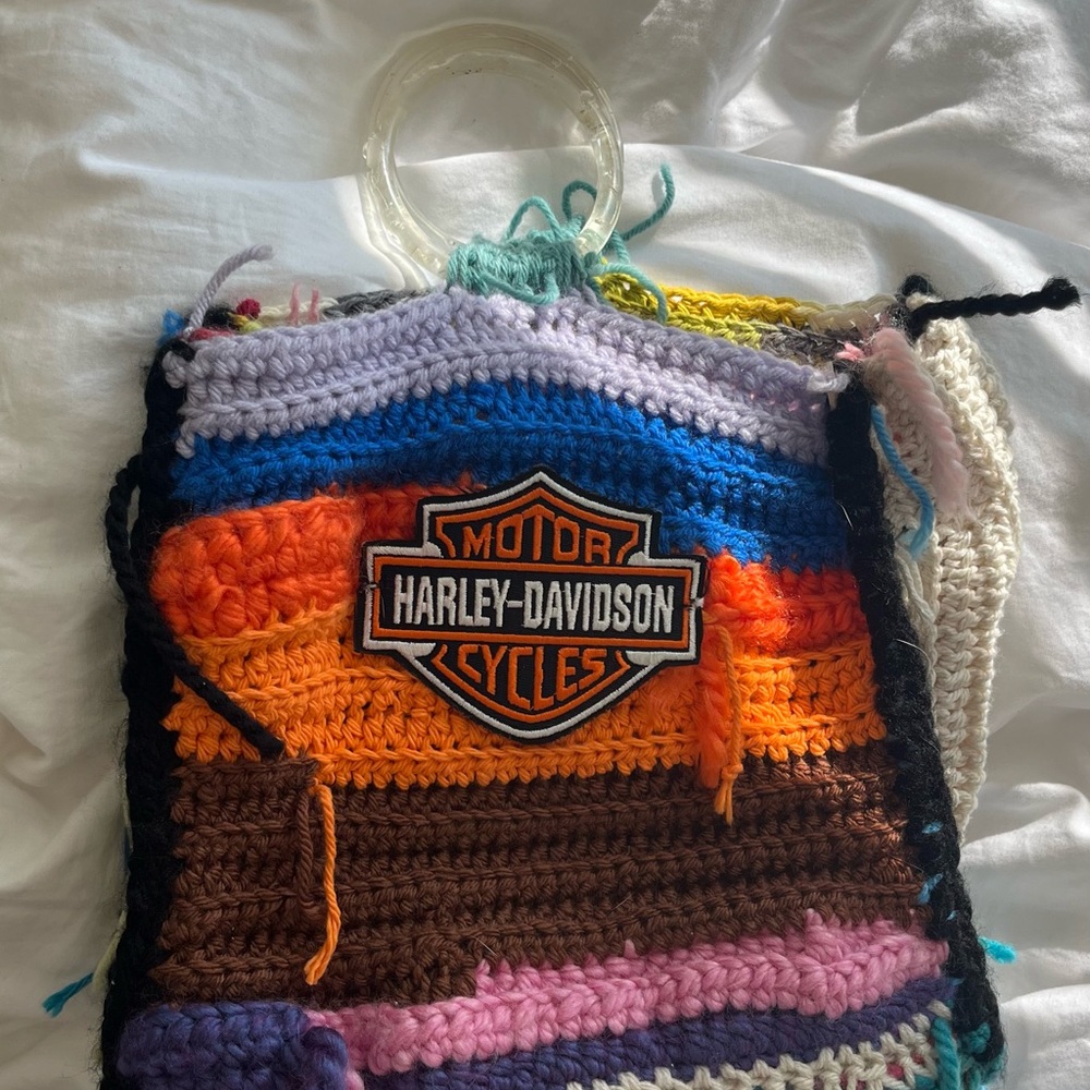 Harley-Davidson Colorful Crochet Bag